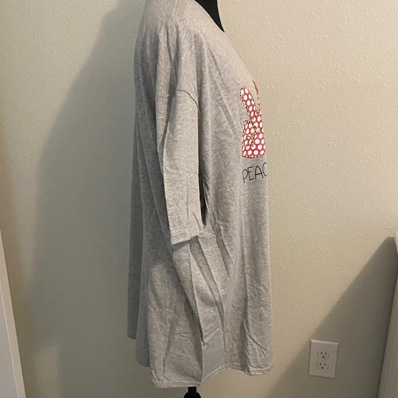 Gray Graphic T-Shirt with Peace Love Chick-fil-A Design 5 for $20 - Picture 4 of 7